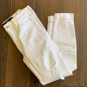 Hollister White Ripped Jeans